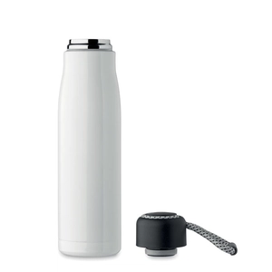 Bouteille à double paroi en acier inoxydable recyclé avec poignée 500ml personnalisable