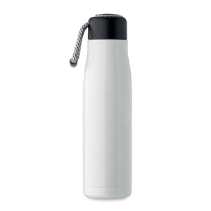Bouteille à double paroi en acier inoxydable recyclé avec poignée 500ml personnalisable