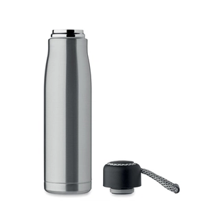 Bouteille à double paroi en acier inoxydable recyclé avec poignée 500ml personnalisable