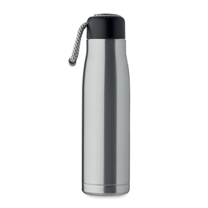 Bouteille à double paroi en acier inoxydable recyclé avec poignée 500ml personnalisable
