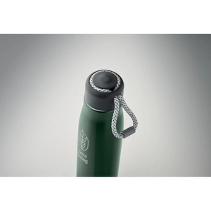Bouteille à double paroi en acier inoxydable recyclé avec poignée 500ml personnalisable