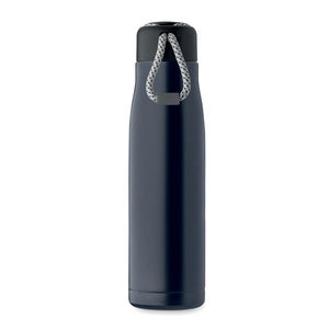 Bouteille à double paroi en acier inoxydable recyclé avec poignée 500ml personnalisable