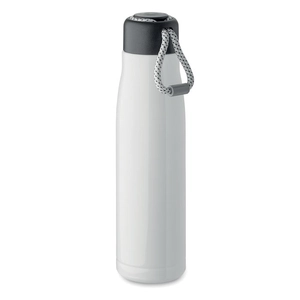 Bouteille à double paroi en acier inoxydable recyclé avec poignée 500ml personnalisable