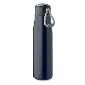 Bouteille à double paroi en acier inoxydable recyclé avec poignée 500ml personnalisable