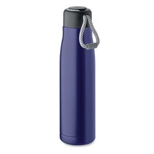 Bouteille à double paroi en acier inoxydable recyclé avec poignée 500ml personnalisable