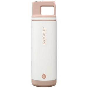 Bouteille acier inoxydable, paille amovible - 590 ml personnalisable