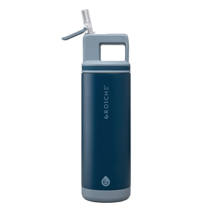 Bouteille acier inoxydable, paille amovible - 590 ml personnalisable