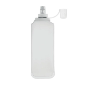 Bouteille d'eau pliable en TPU avec valve à pincer personnalisable