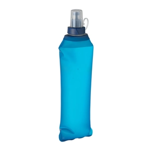 Bouteille d'eau pliable en TPU avec valve à pincer personnalisable