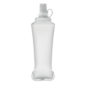 Bouteille d'eau pliable en TPU avec valve à pincer personnalisable