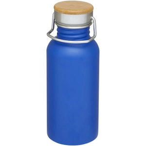 Bouteille de sport 550 ml en acier inoxydable - Couvercle bambou personnalisable