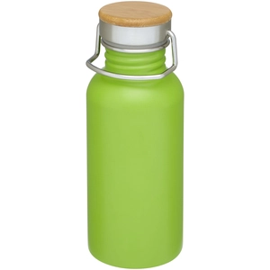 Bouteille de sport 550 ml en acier inoxydable - Couvercle bambou personnalisable