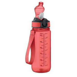 Bouteille de sport motivante en RPET avec paille intégrée personnalisable