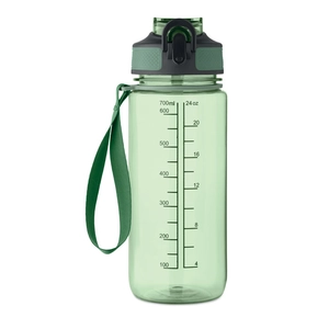 Bouteille de sport motivante en RPET avec paille intégrée personnalisable