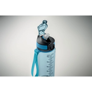 Bouteille de sport motivante en RPET avec paille intégrée personnalisable