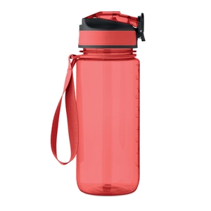 Bouteille de sport motivante en RPET avec paille intégrée personnalisable