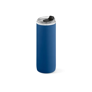 Bouteille double paroi 760 ml en acier inox recyclé - avec gobelet de voyage personnalisable