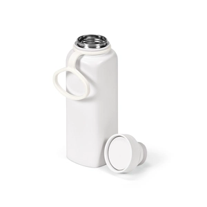 Bouteille double paroi en acier inox recyclé 820 ml avec couvercle 360° personnalisable