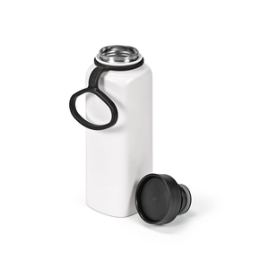 Bouteille double paroi en acier inox recyclé 820 ml avec couvercle 360° personnalisable