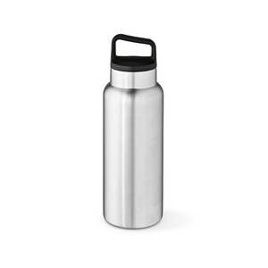 Bouteille en acier inox recyclé 1160 ml étanche - avec bouchon mousqueton personnalisable