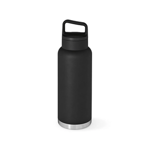 Bouteille en acier inox recyclé 1160 ml étanche - avec bouchon mousqueton personnalisable