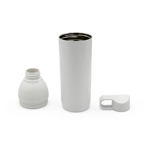 Bouteille en acier inox recyclé 640 ml double paroi - bouchon à double ouverture personnalisable