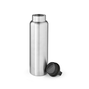 Bouteille en acier inox recyclé de 1620 ml avec bouchon mousqueton personnalisable