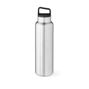 Bouteille en acier inox recyclé de 1620 ml avec bouchon mousqueton personnalisable