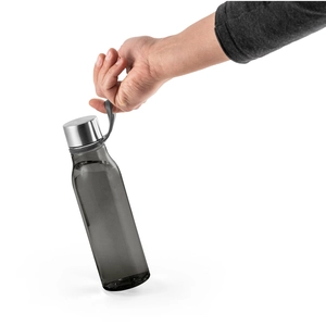 Bouteille en PET recyclé (100 % rPET) avec une finition brillante translucide personnalisable