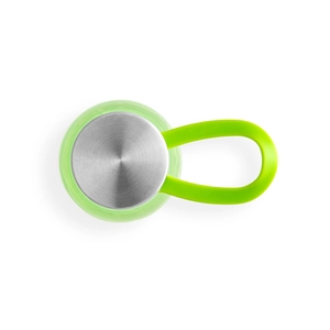 Bouteille en PET recyclé (100 % rPET) avec une finition brillante translucide personnalisable