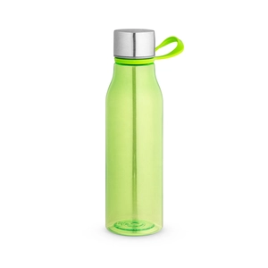 Bouteille en PET recyclé (100 % rPET) avec une finition brillante translucide personnalisable