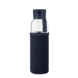 Bouteille en verre 500 ml avec pochette néoprène - anti fuite personnalisable