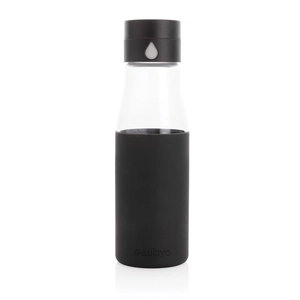 Bouteille en verre 600 ml avec compteur d'hydratation personnalisable