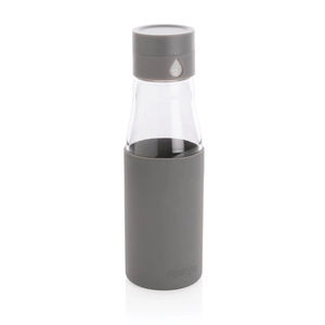 Bouteille en verre 600 ml avec compteur d'hydratation personnalisable