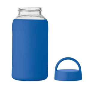 Bouteille en verre borosilicate de haute qualité avec pochette en silicone personnalisable