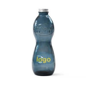 Bouteille en verre recyclé AQUA GLOUGLOU 1 litre personnalisable