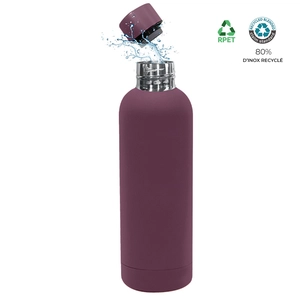 Bouteille isotherme 500ml en inox recyclé  personnalisable