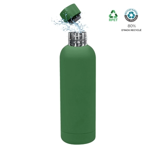 Bouteille isotherme 500ml en inox recyclé  personnalisable