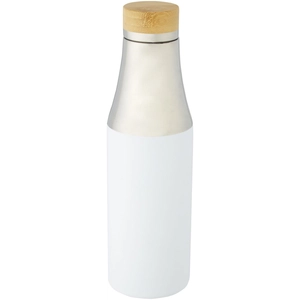 Bouteille isotherme 540 ml avec isolation en cuivre - bouchon bambou personnalisable