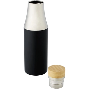 Bouteille isotherme 540 ml avec isolation en cuivre - bouchon bambou personnalisable