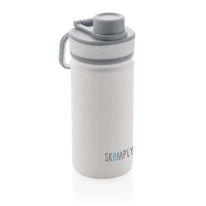 Bouteille isotherme 550 ml en acier inox avec bouchon sport personnalisable