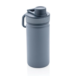 Bouteille isotherme 550 ml en acier inox avec bouchon sport personnalisable