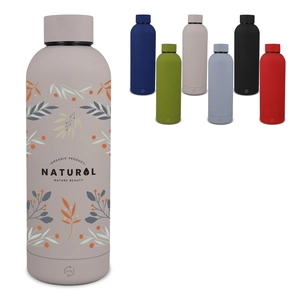 Bouteille isotherme toucher doux 500ml personnalisable