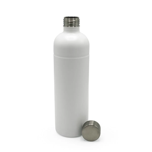 Bouteille simple paroi 1070 ml en inox recyclé - bouchon élégant personnalisable