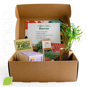 Box green au bureau, goodies utiles et écolos personnalisable