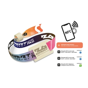 Bracelet avec puce NFC personnalisable