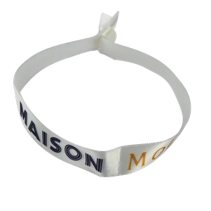 Bracelet satin avec verrou de sécurité personnalisé personnalisable