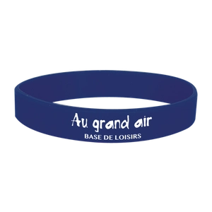 Bracelet silicone adulte - résistant à l'eau et réutilisable personnalisable