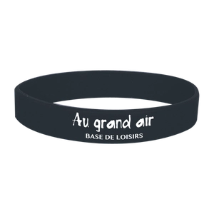 Bracelet silicone adulte - résistant à l'eau et réutilisable personnalisable