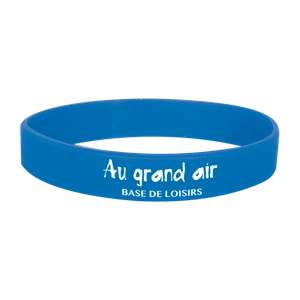 Bracelet silicone adulte - résistant à l'eau et réutilisable personnalisable